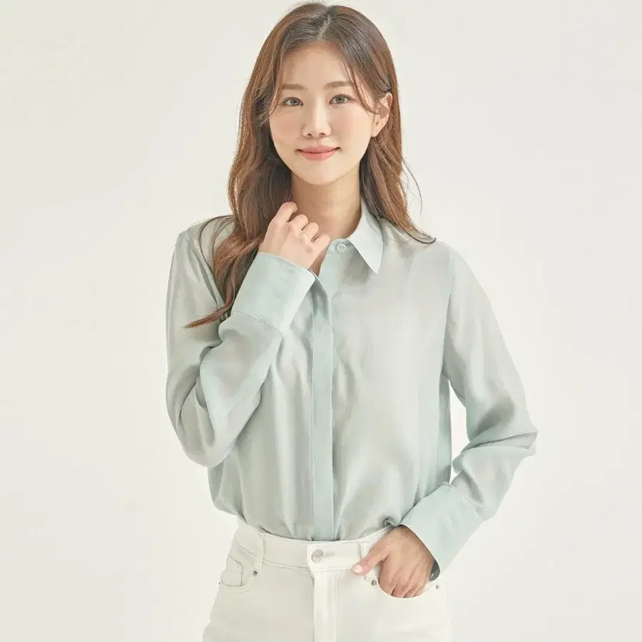 로엠 셔츠 블라우스 민트 M