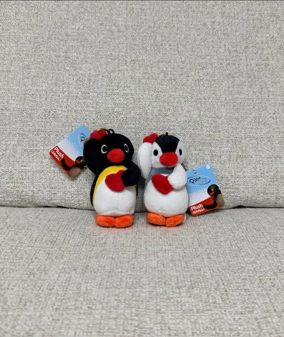 정품 핑구 핑가 더블하트 스탠딩 10cm 키링 인형