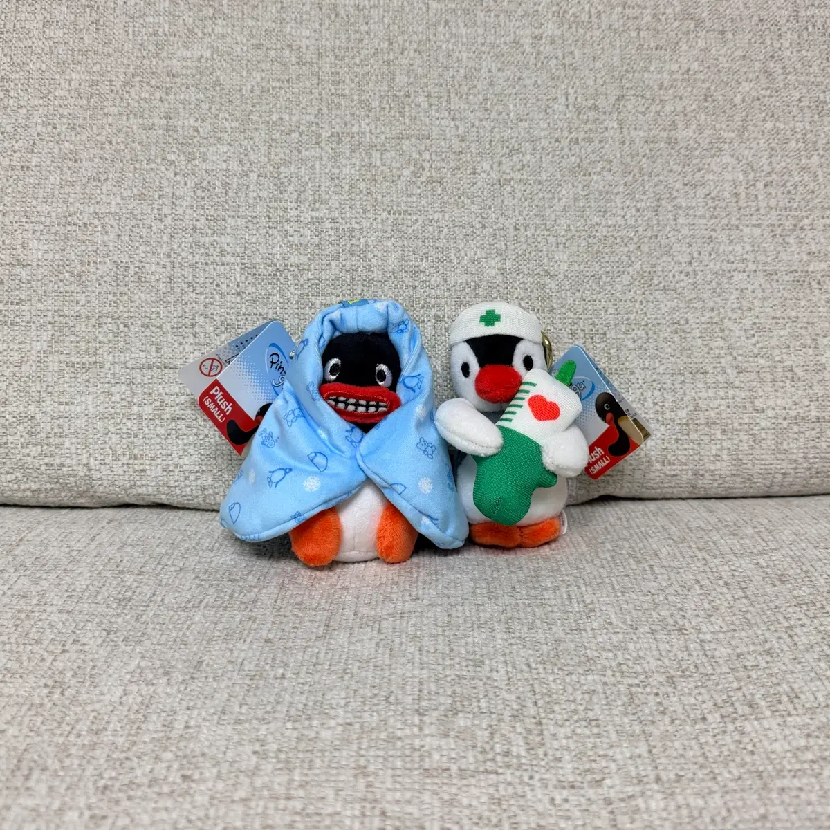 정품 핑구 환자 키링 인형 10cm 가방고리