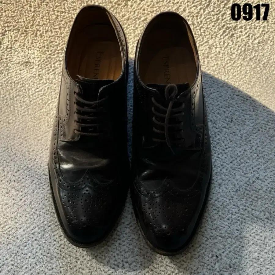 에스프레니 윙팁 슈즈 블랙 250