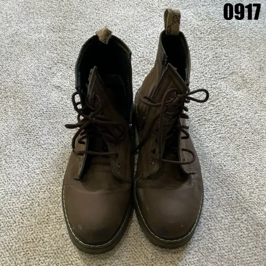 구찌 캔버스 부츠 브라운 320