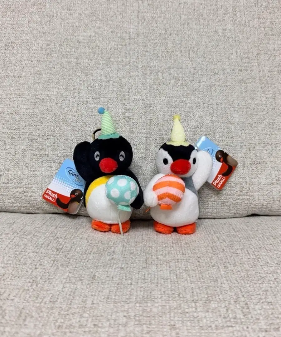 정품 핑구 파티 10cm 키링 인형 가방고리 열쇠고리