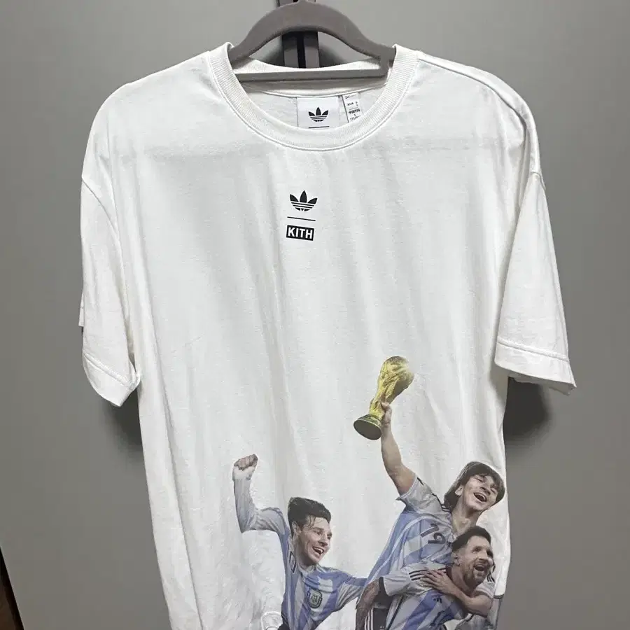 아디다스 X kith 메시 월드컵 콜라보 반팔 티셔츠