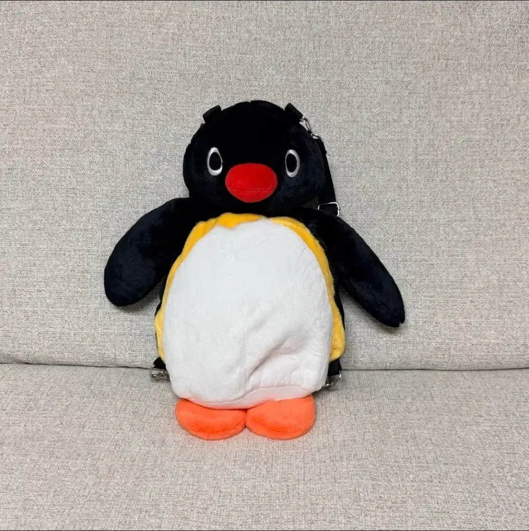 정품 핑구 가방 백팩 스탠딩 인형 35cm