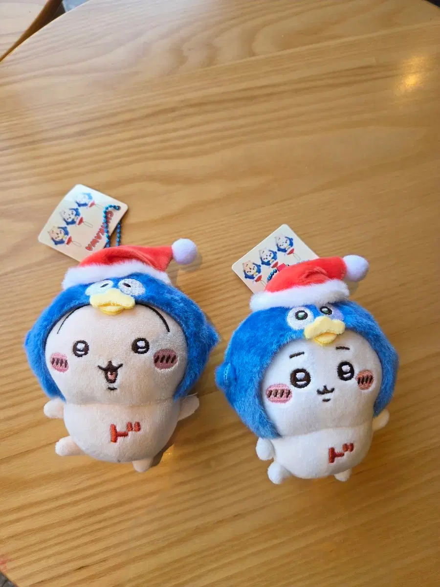 치이카와 인형 크리스마스 모자 키링