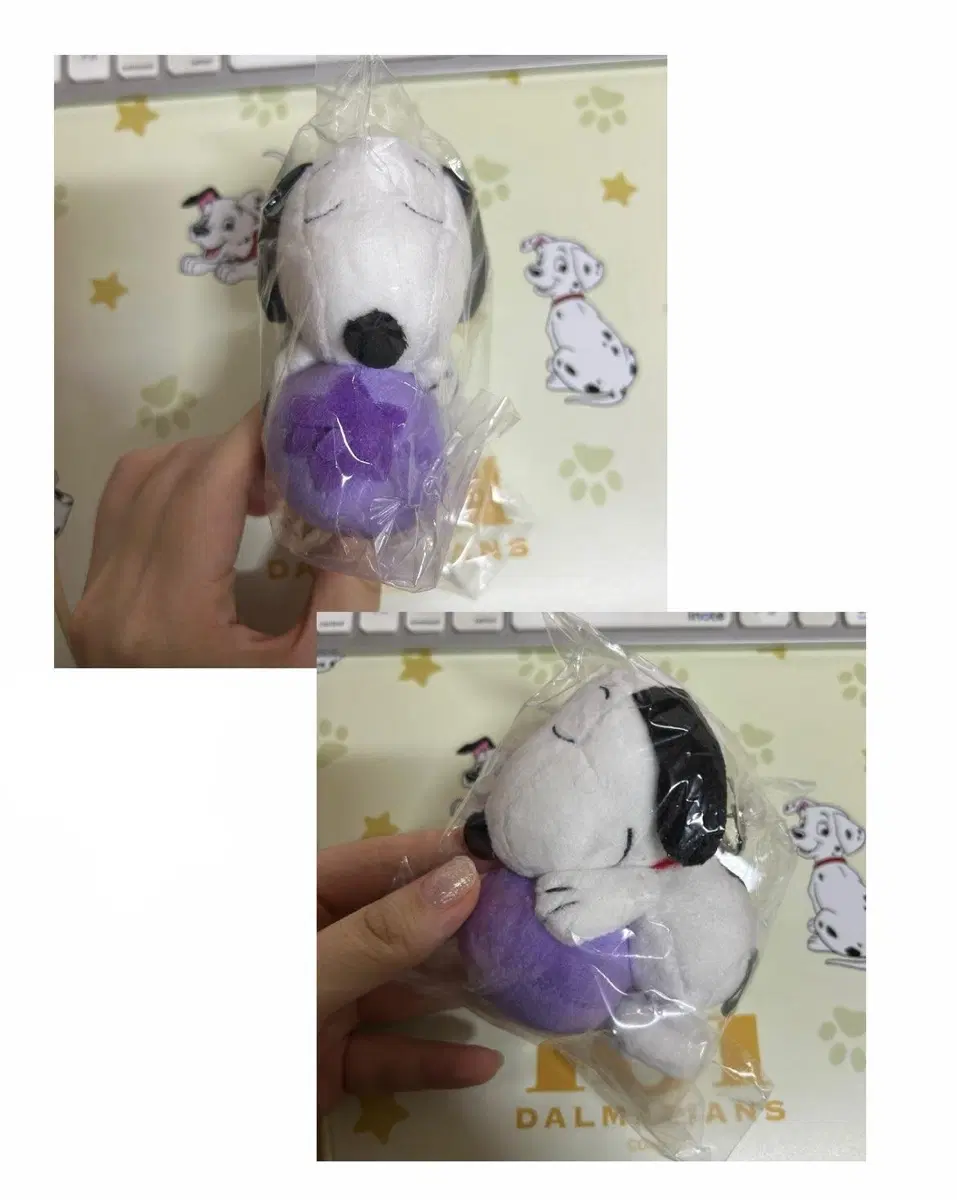 스누피 블루베리 인형 키링