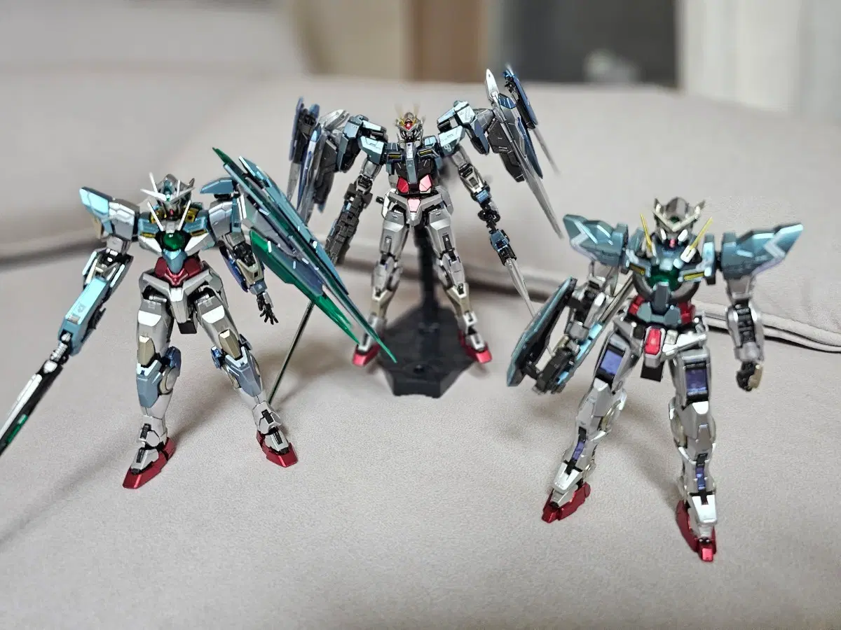 rg 더블오 건담 3종