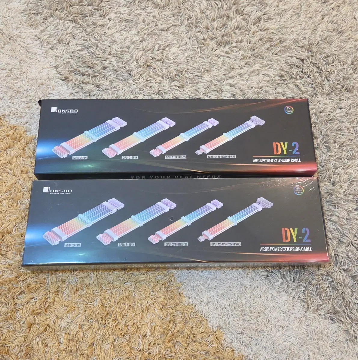 [판매] JONSBO DY-2 ARGB 24PIN & 8PINx2  튜닝케이블