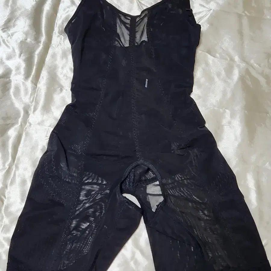 보정속옷 일체형 오픈 바디슈트 블랙 XL