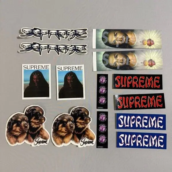 26fw 슈프림 예수 박스로고 스티커 세트 지서스 supreme sticker bogo