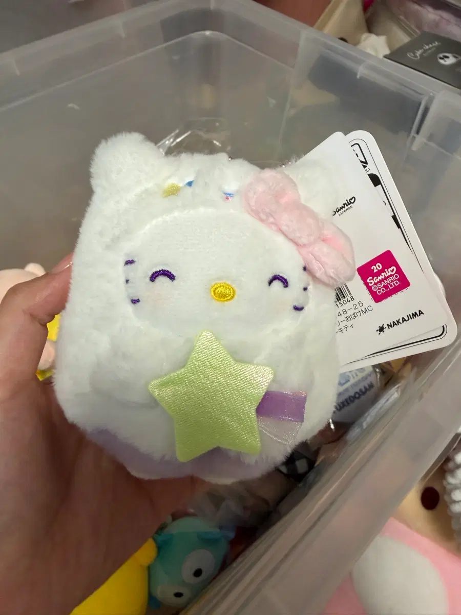 헬로키티 별 야광 인형