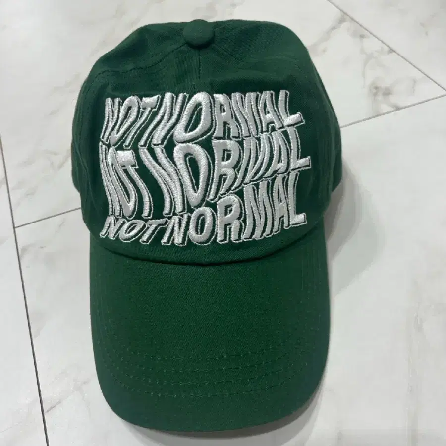 모자 녹색 자수캡