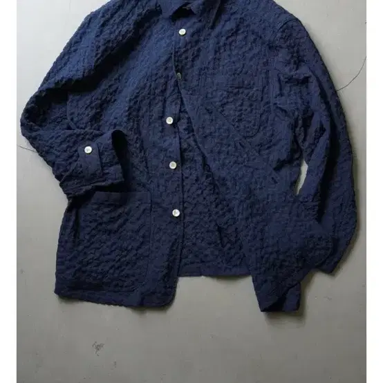 워드로브41 Barista Shirts Over Jacket (Gingham Blue) M