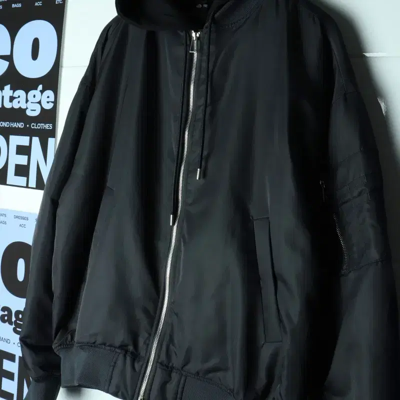 (L-2XL) 집업 바람막이 점퍼자켓 ma1 마원 후드-H39535
