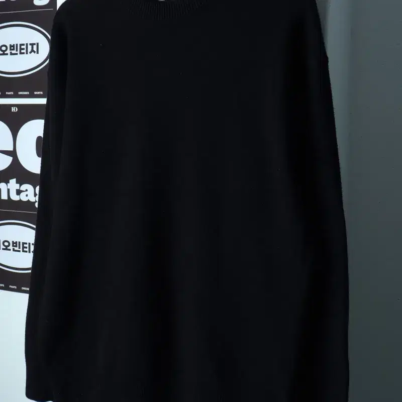 (L-XL) 자라 니트 무지 블랙 놈코어-H39632