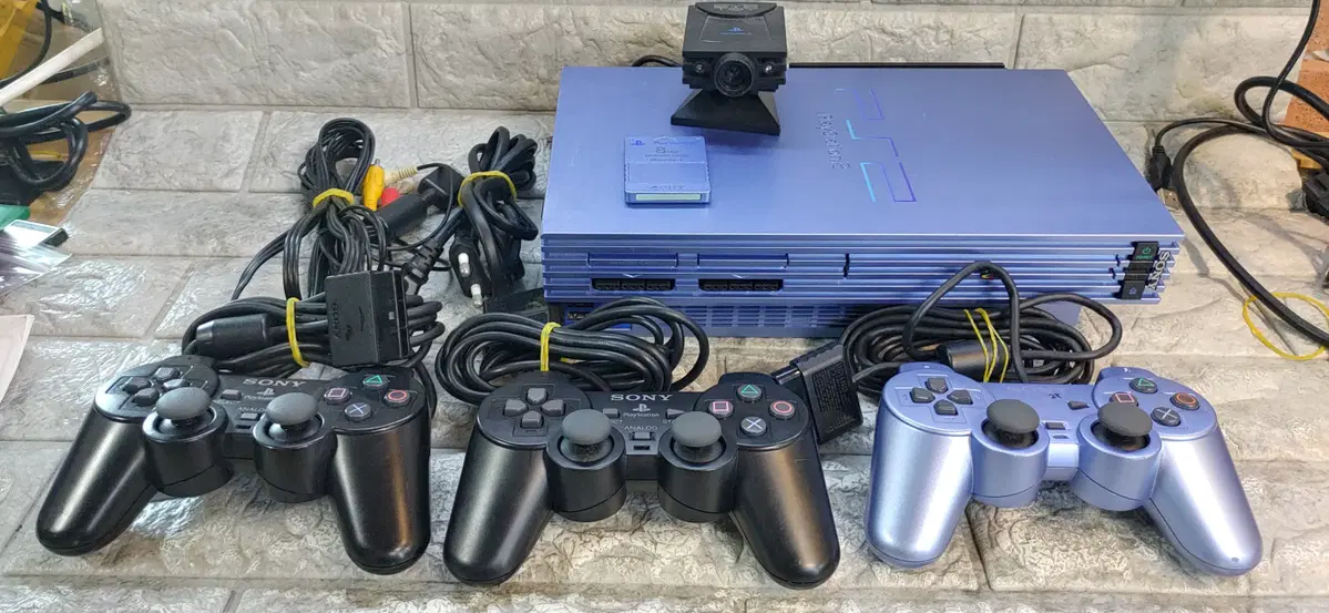소니 ps2 한국정발 scph-50005번대 2인셋