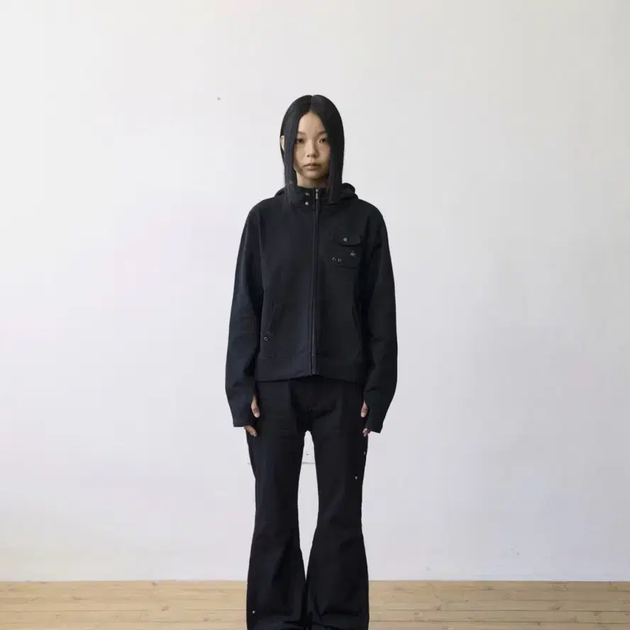 더콜디스트 모먼트 코튼팬츠 TCM flare snap pants (black)