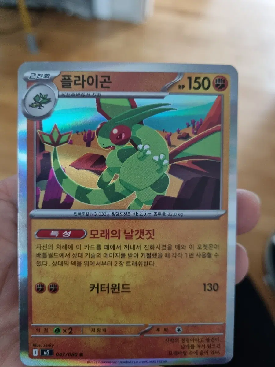 플라이곤 2진화 포켓몬 카드