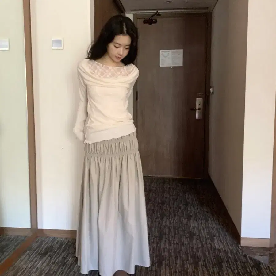 데일리마켓 레더캉캉스커트