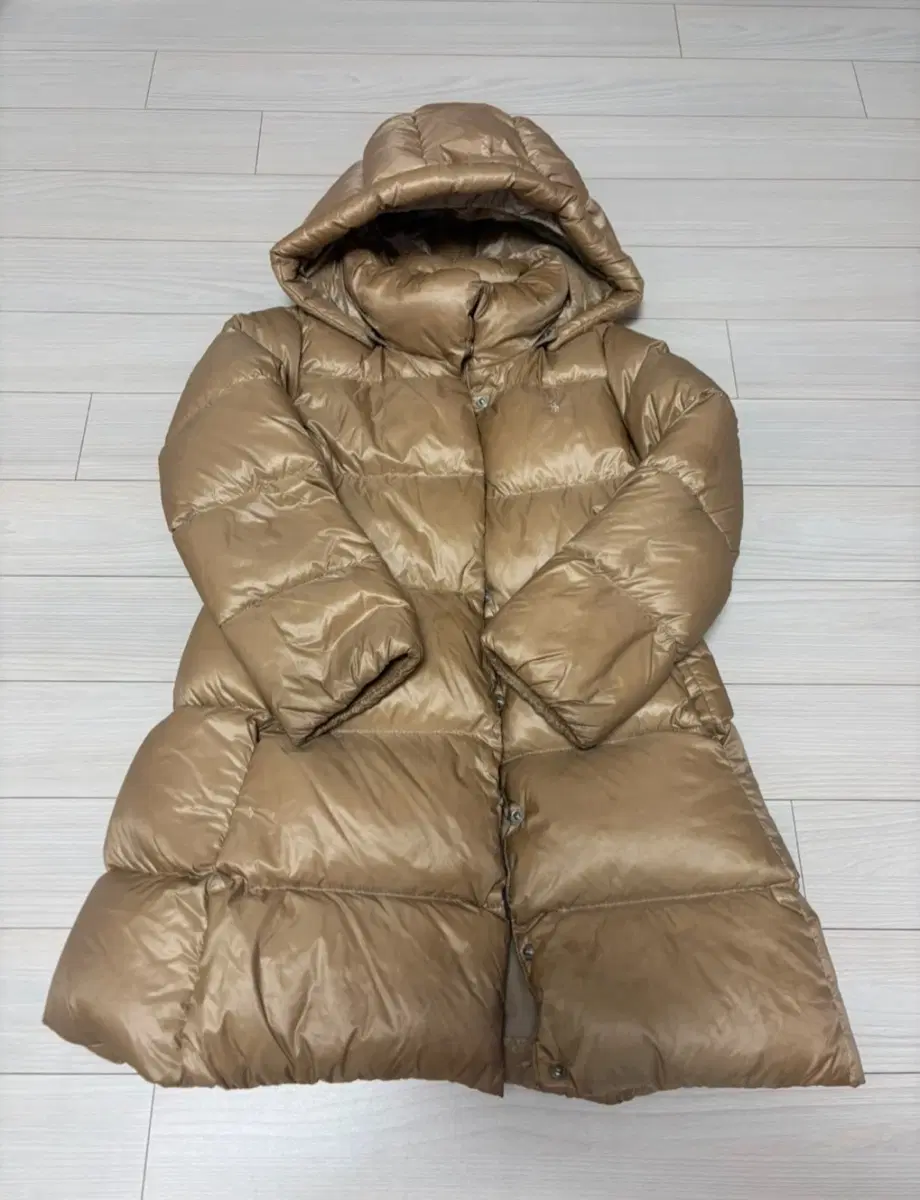 폴로 랄프로렌 롱패딩 베이지 S