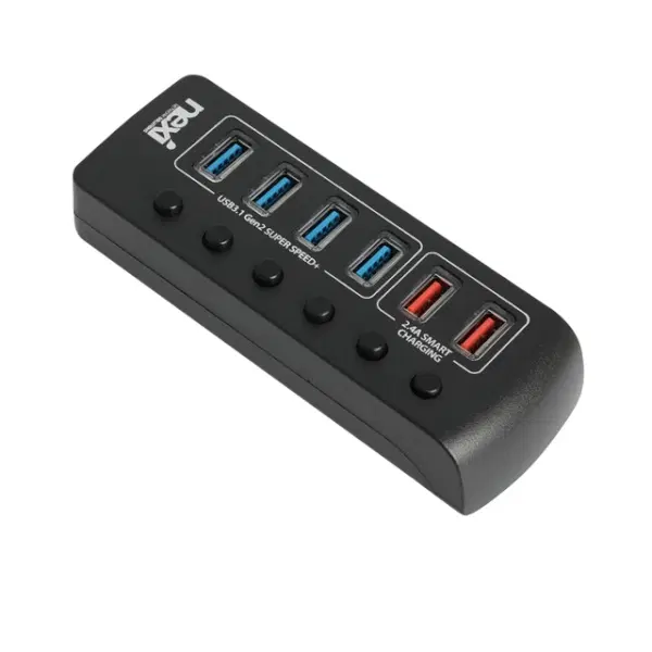 6포트 USB3.1 GEN2 고속충전 허브 (10Gbps, LED표시등)