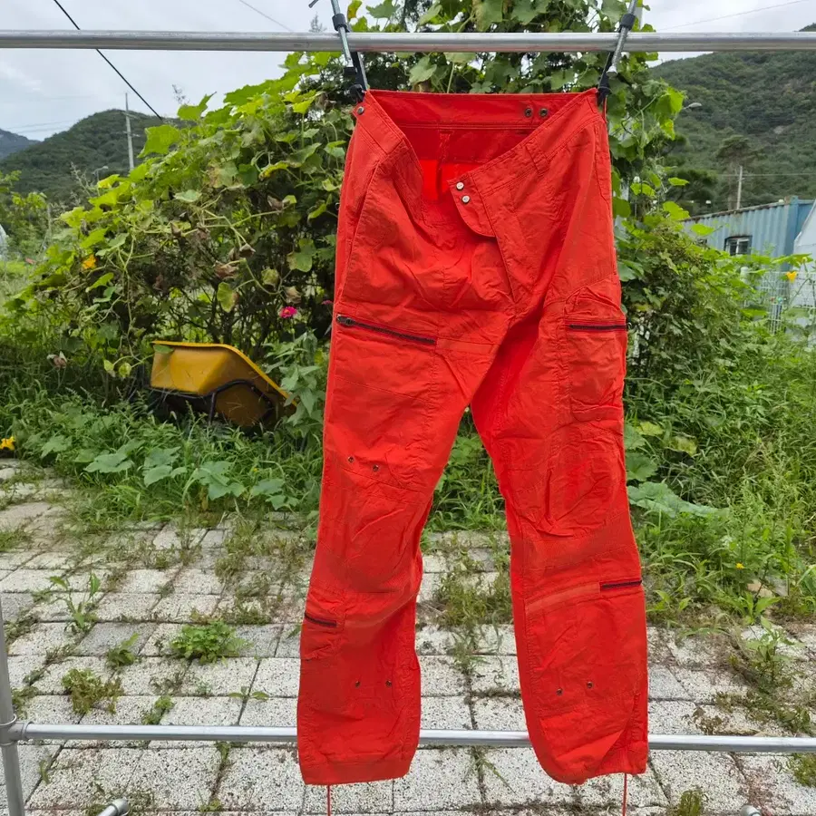 랄프로렌) RLX 비비드 오렌지 테크니컬 파라슈트 카고 팬츠 (34인치)