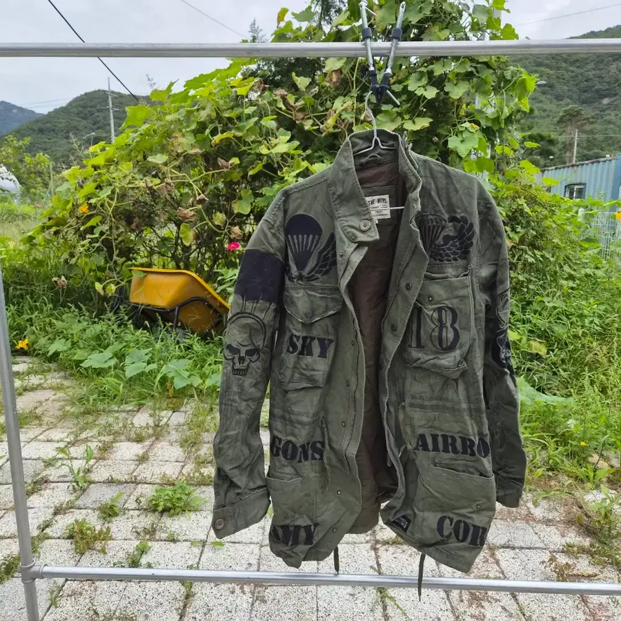 더매드니스) M-65 드래곤 스티치 워크 밀리터리 자캣(남 L) 새제품