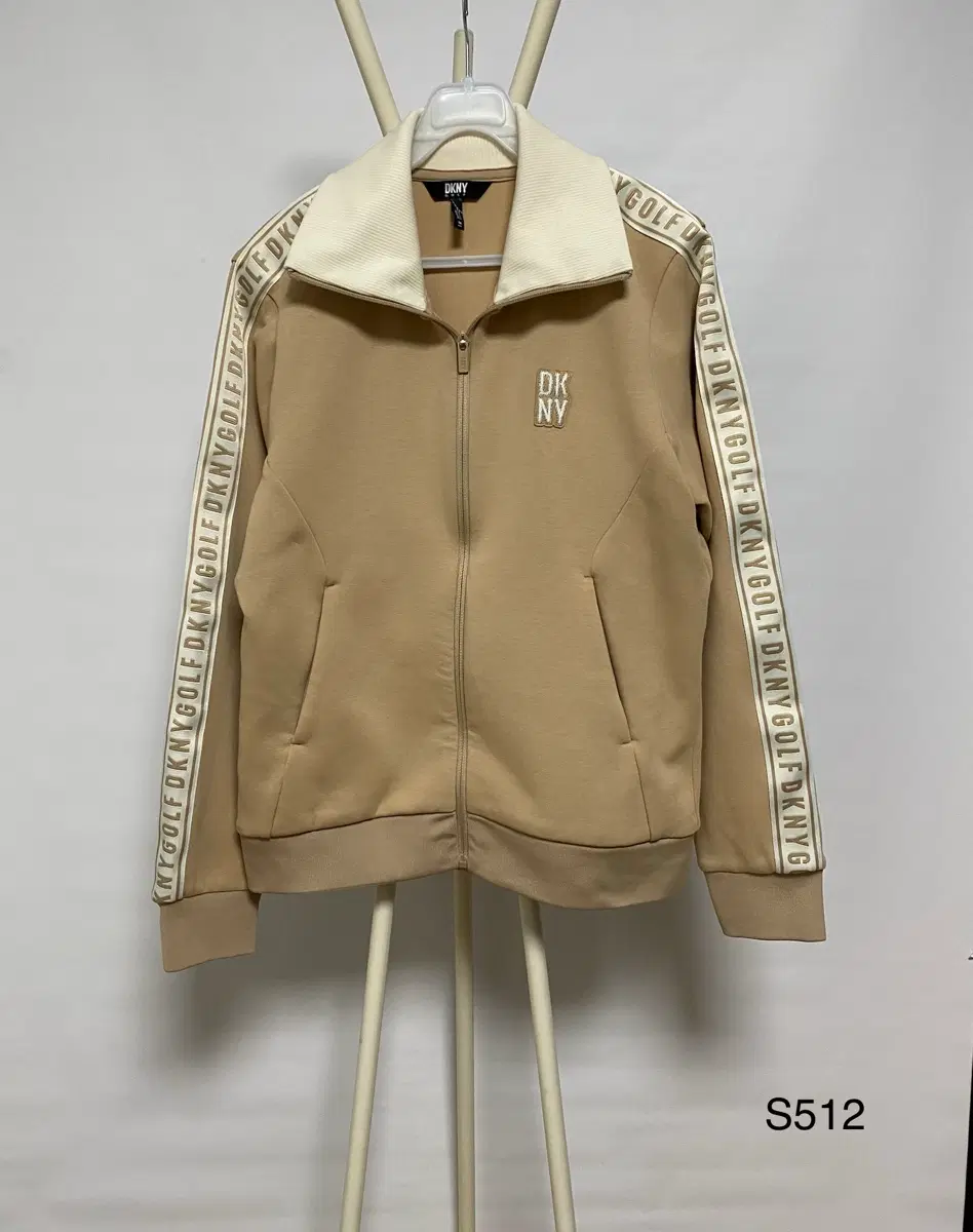 DKNY 골프 집업 자켓 M 베이지