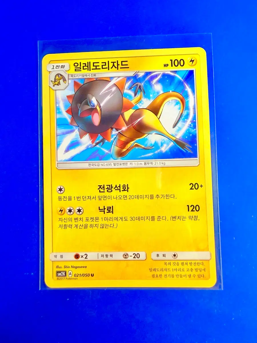 포켓몬카드 2017년 고대카드 일레도리자드 카드