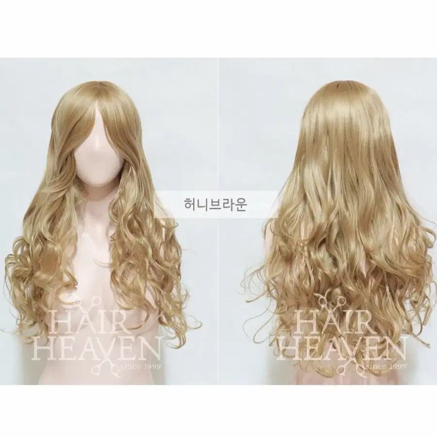 금발 통가발 새상품 웨이브 가발 헤어헤븐