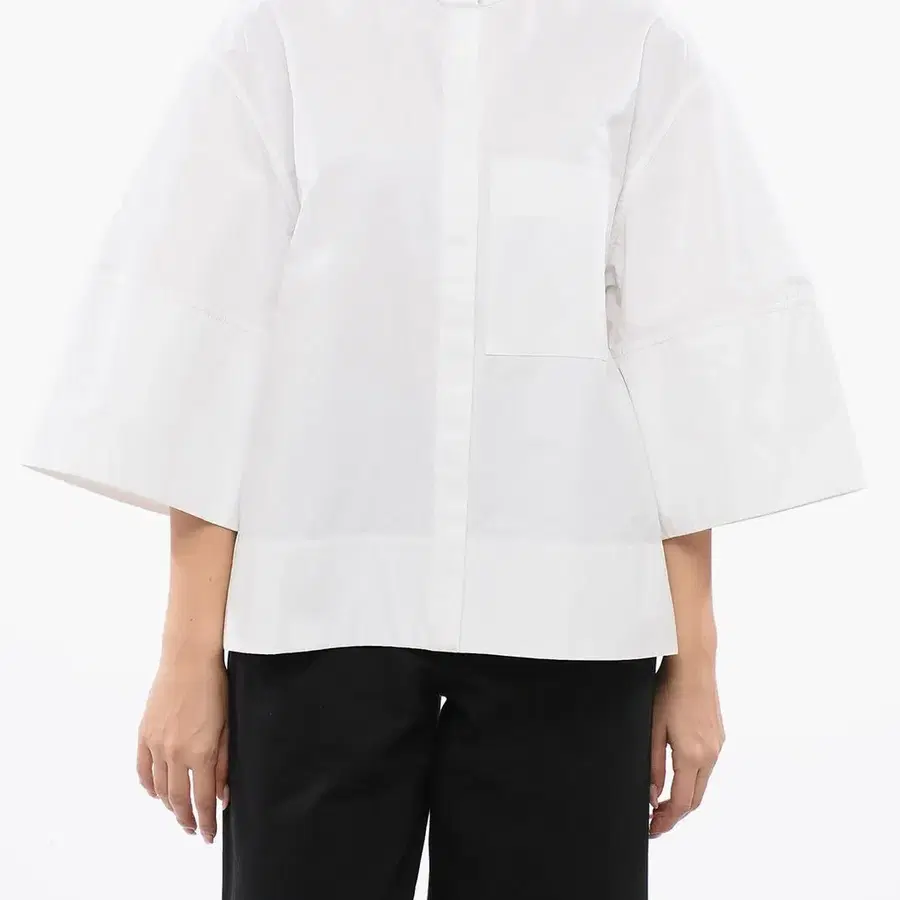 [38] JIL SANDER 팝린 셔츠 히든 플래킷