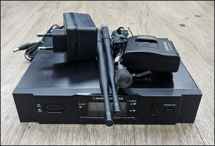 [중고] 오디오테크니카(Audio-Technica) ATW-3100b 시리즈 무선 핀마이크 세트