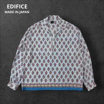 EDIFICE 에디피스 일본제 인디아 패널 스키퍼 셔츠 L