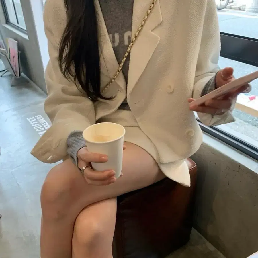 [1회착용] 레이지샵 쥬에자켓
