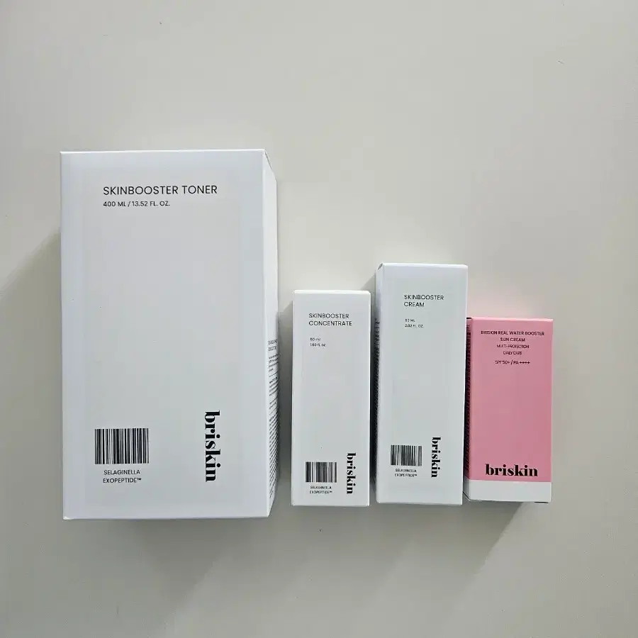 (새상품)브리스킨 세트 (대용량 토너,크림,에센스,선크림)