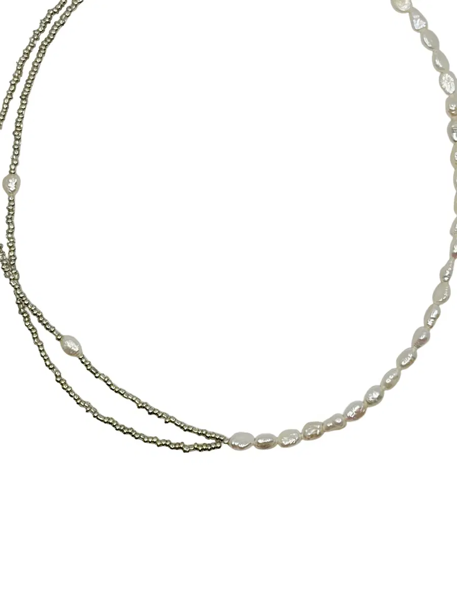 Pearl flow necklace