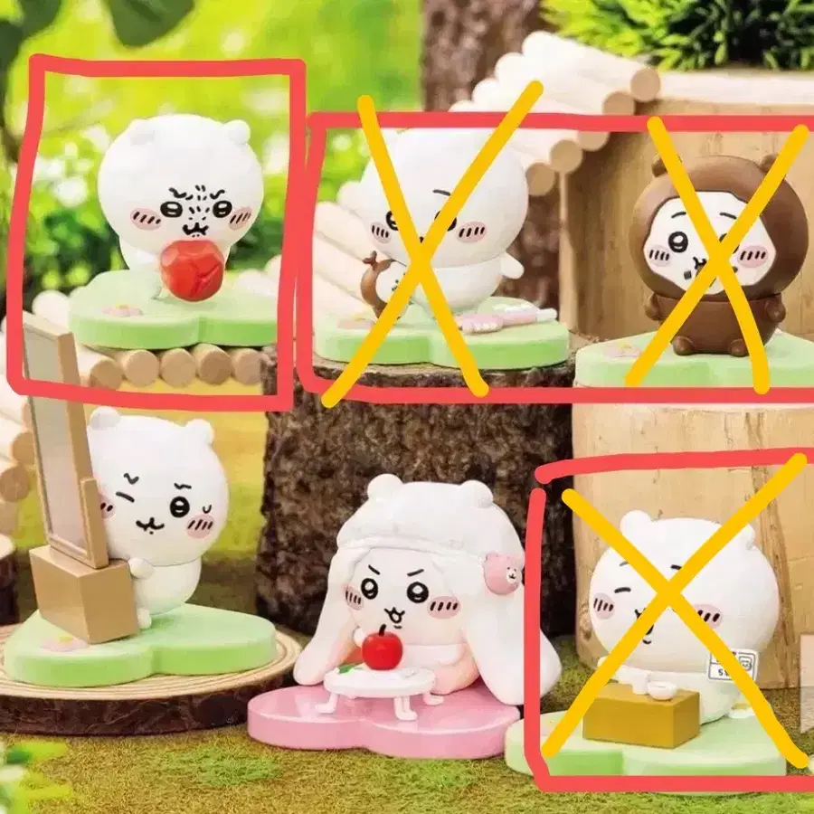 치이카와 하치와레 가득 투성이 피규어