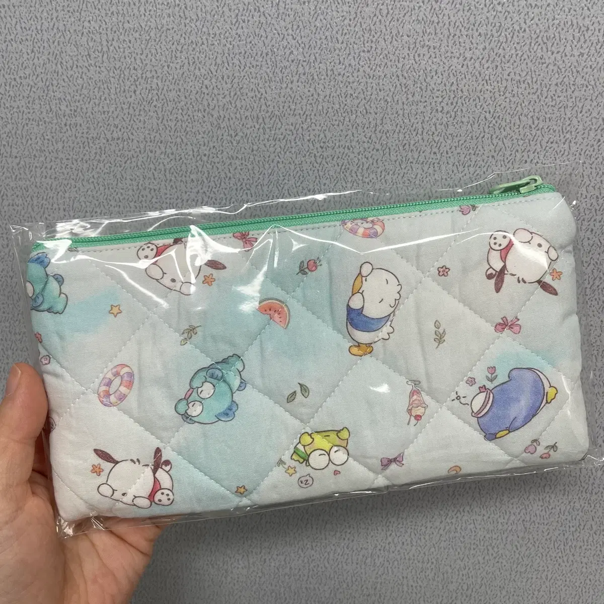 핸드메이드 파우치 장지갑 산리오파우치 단부이지갑 해피단부이