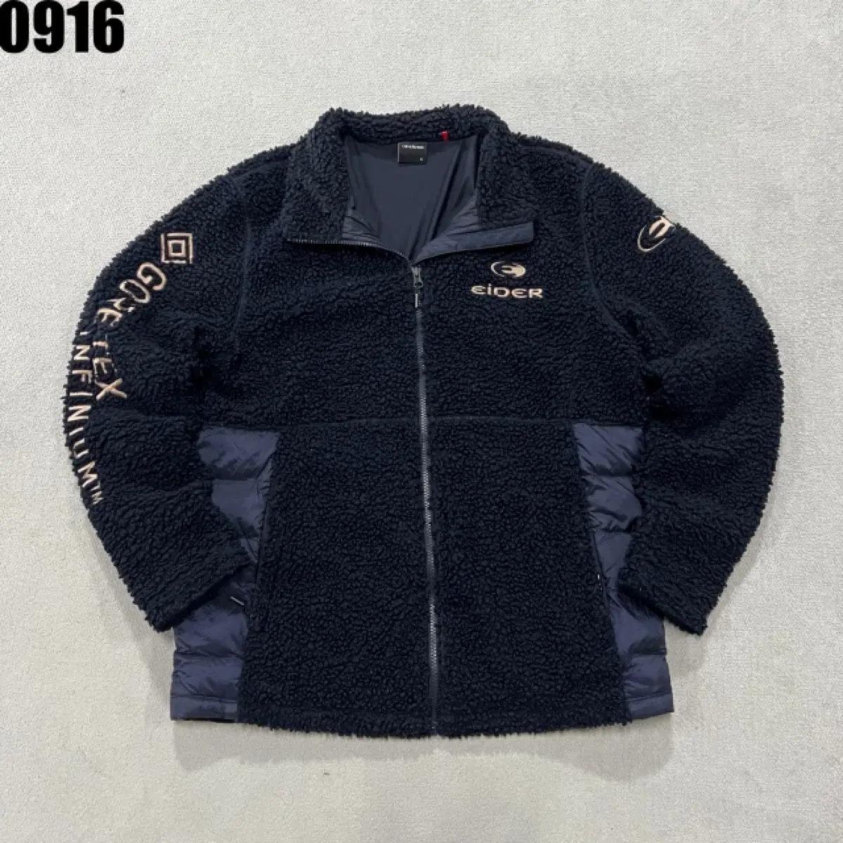 아이더 플리스 재킷 블랙 GORE-TEX INFINIUM XL