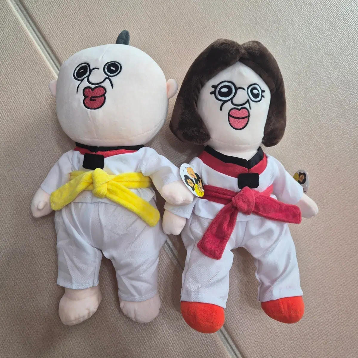 2개 일괄 판매 새상품 빵빵이+옥지 인형 세트 택달림
