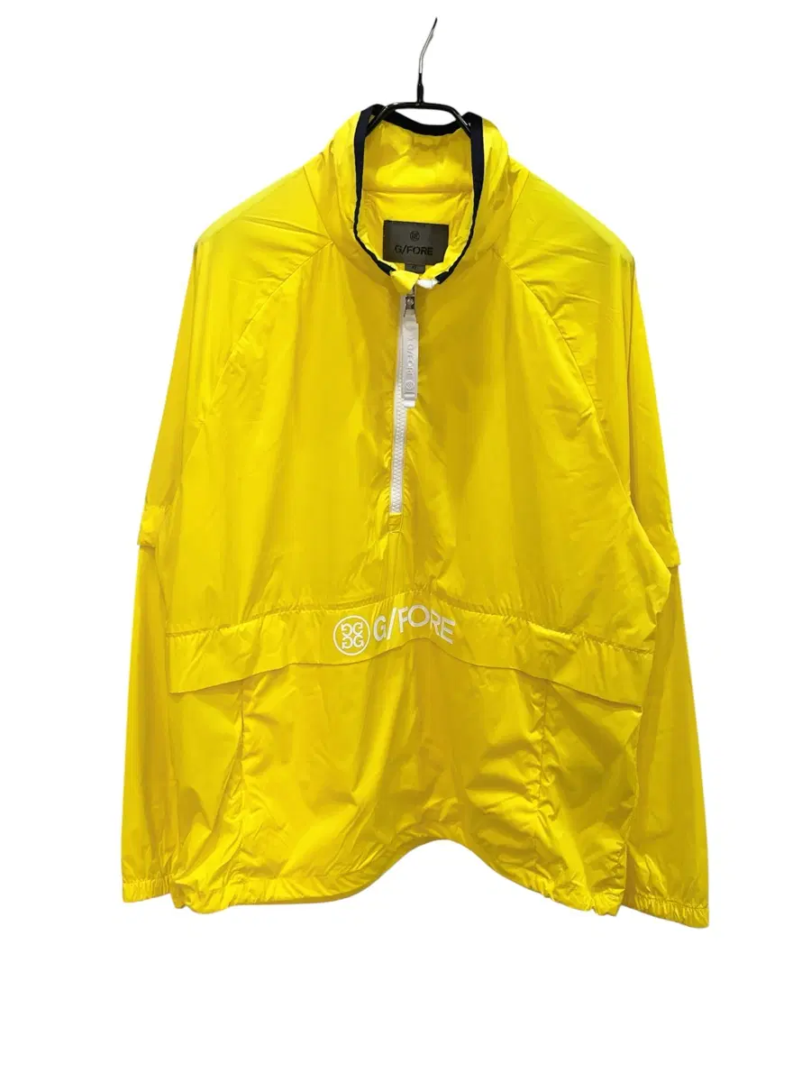(105/XL) 지포어 옐로우 팔 분리형 밑단스트링 경량 반집업 골프바람막이