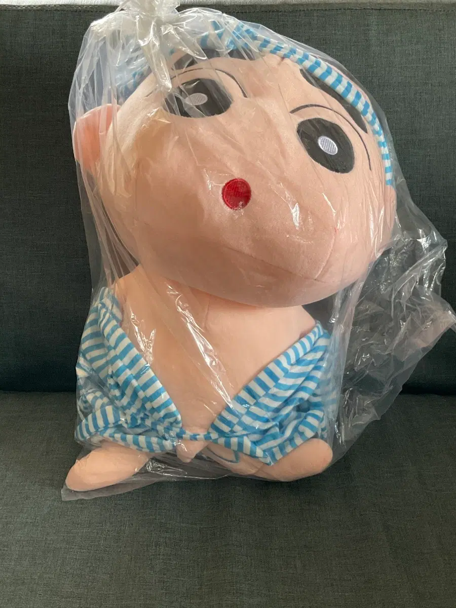 짱구 샤워가운 대형인형