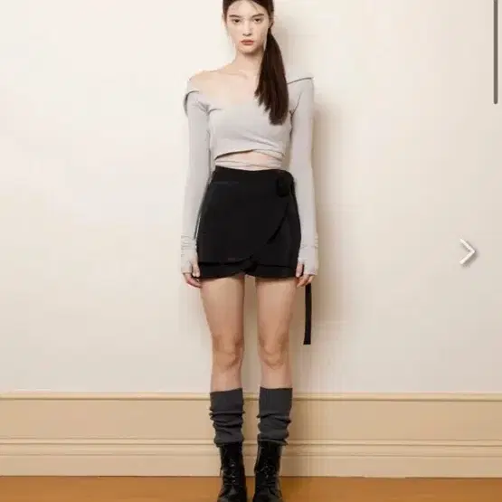 낫유어로즈 케이트 랩 스커트 s
