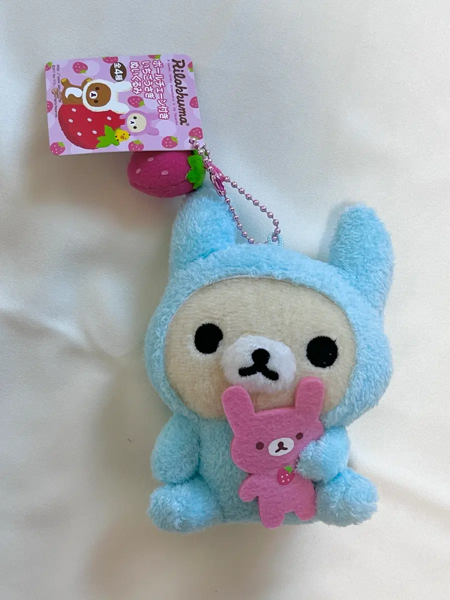 이치고 우사기 코리락쿠마 블루 인형 키링 피규어