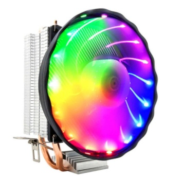 120mm RGB 3핀 히트파이프 CPU 공랭 쿨러 135mm 높이