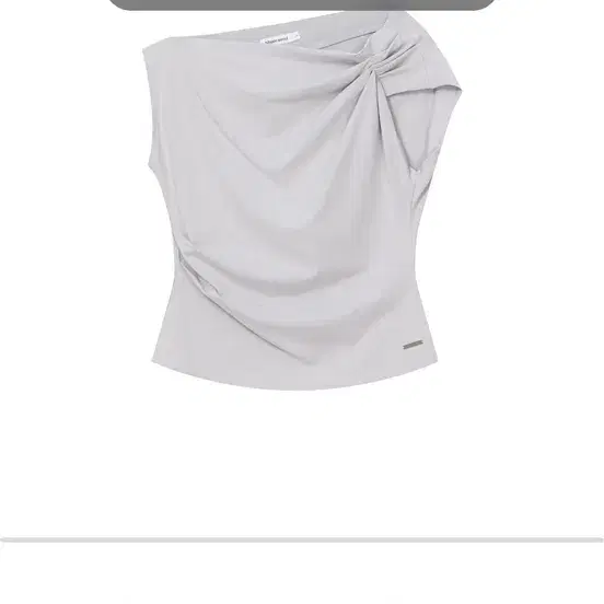 미세키서울 Slanted sleeveless top GREY