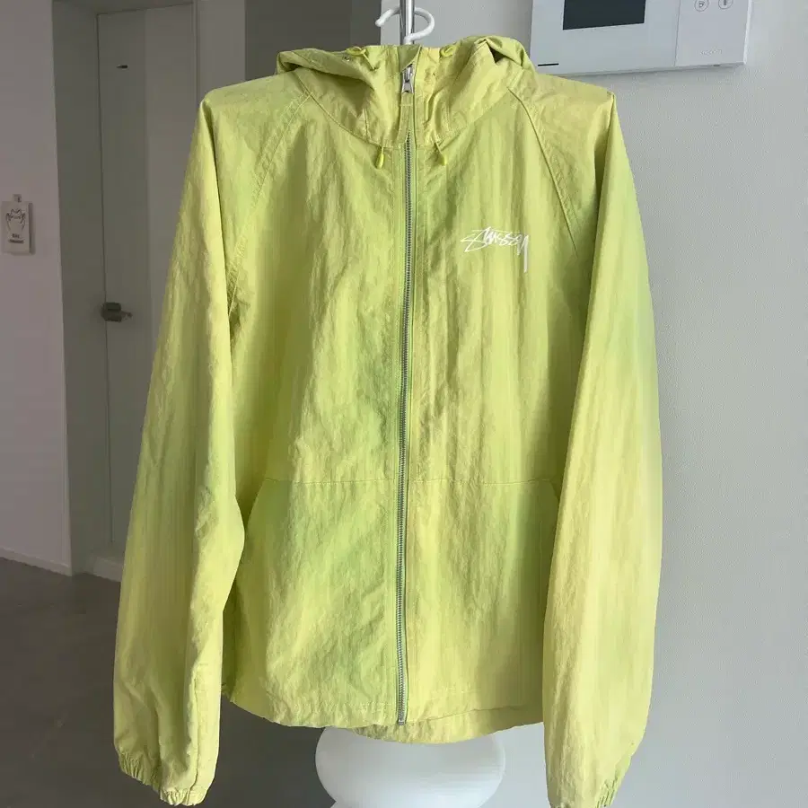 STUSSY 스투시 웨이브 다이 비치 쉘 자켓 라임M