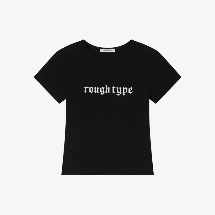 로타입 반팔 티셔츠 블랙 (slim short-sleeved T-shirt)