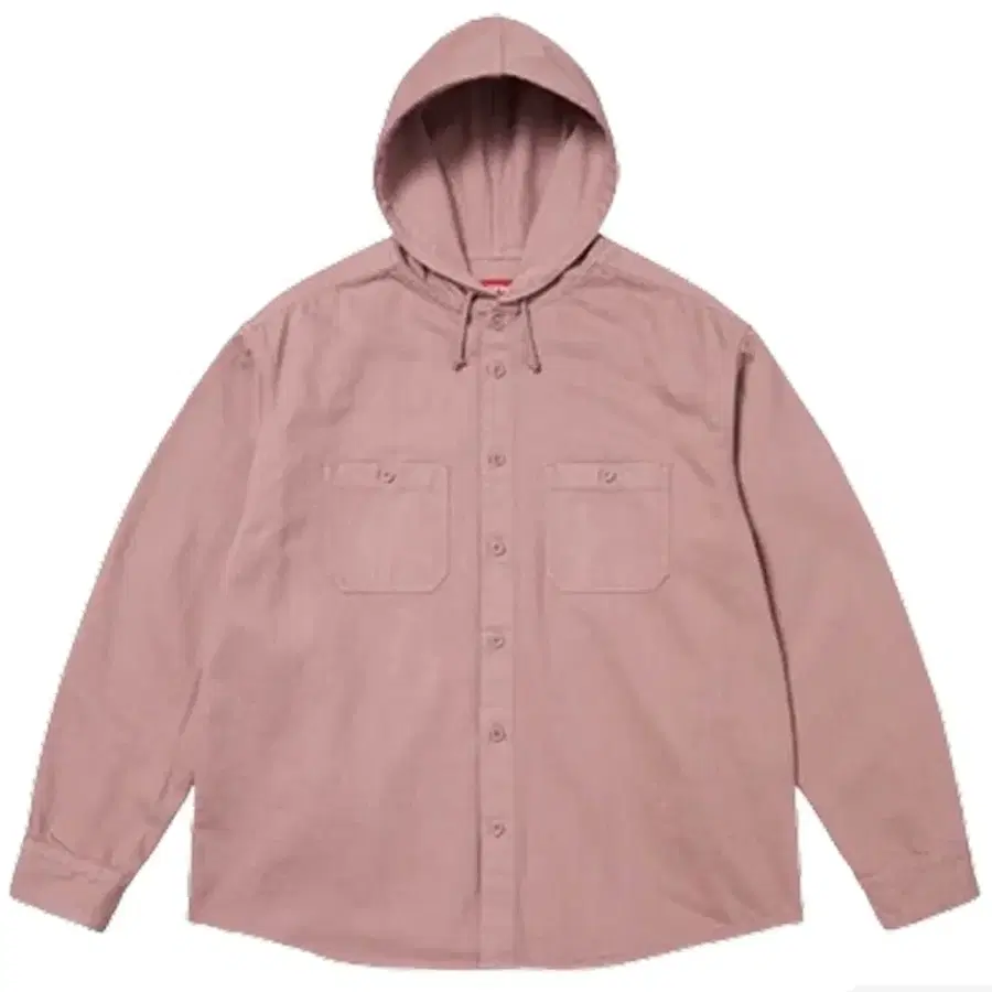 [S] 슈프림 후드 데님 셔츠 더스티 핑크 Supreme Hooded Denim Shirt Dusty Pink