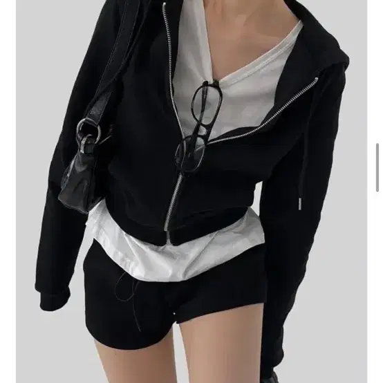 어텀 미니 후드집업